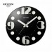 Rhythm Value Added Wall Clock Printing Glass Silent Silky Move Analog [30x30x4cm]